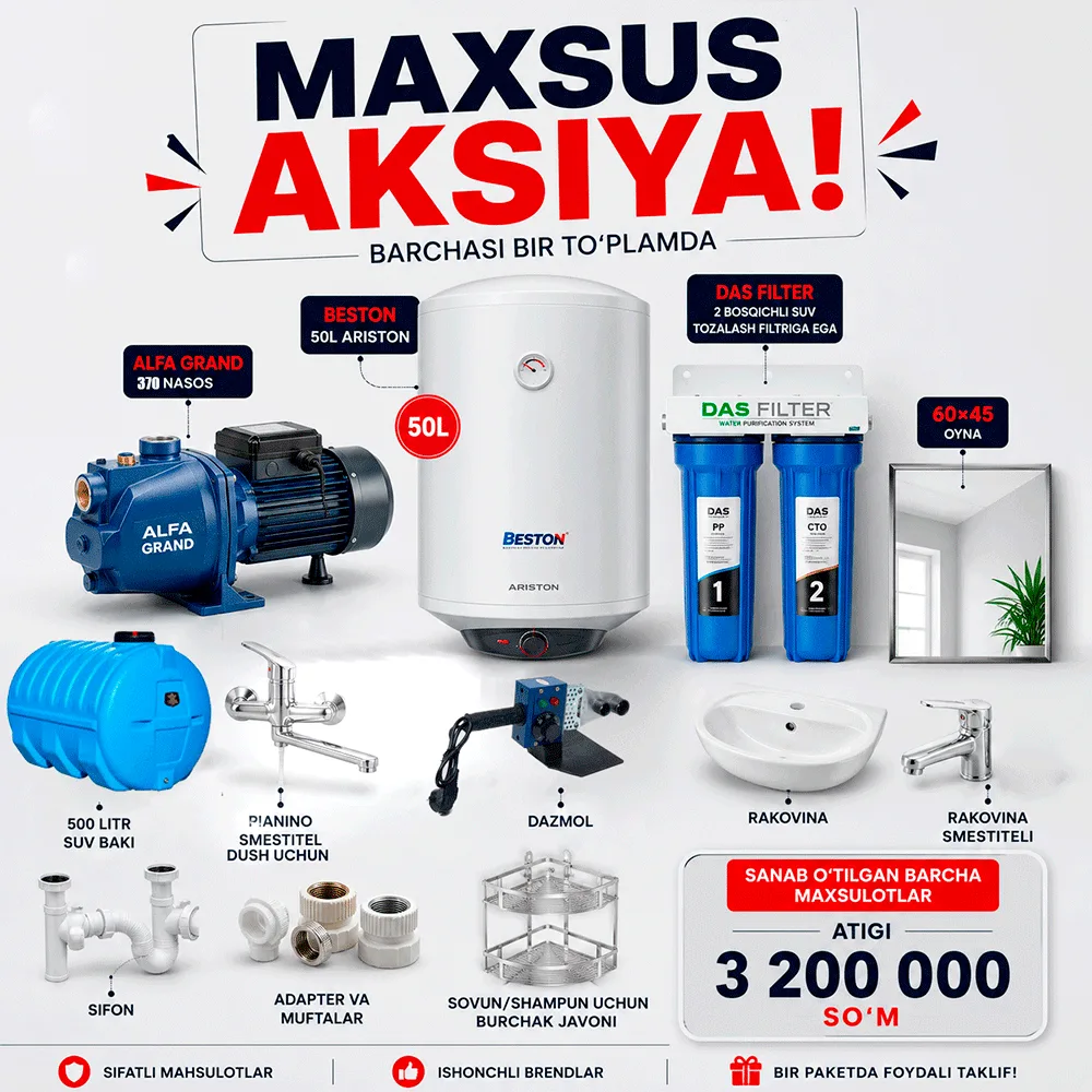 Yuvinish xonasi uchun to`plam
