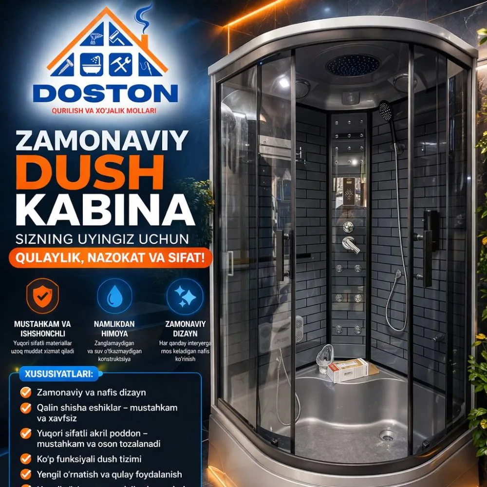 MUSAFFO dush kabinasi 825 A (90×90 sm)