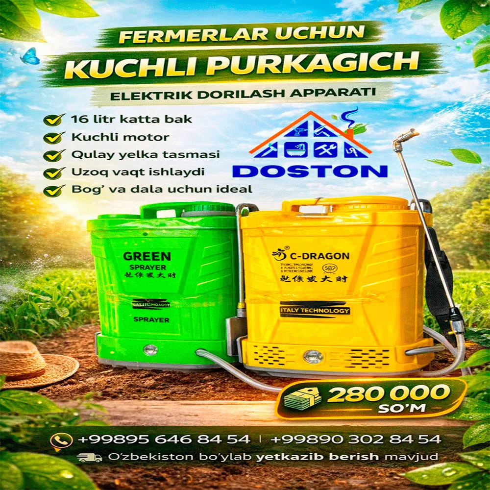 Bog` uchun dori sepish aparat elektr