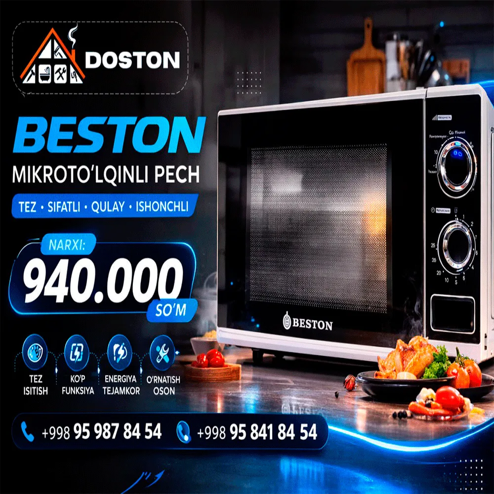Mikroto`lqinli pech Beston
